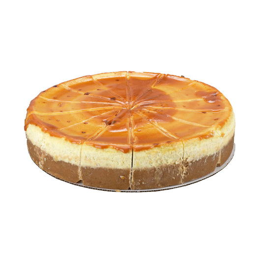 Hand-Fired Creme Brulee Cheesecake – 28 Slices (2 Cakes, 14 Slices Each)