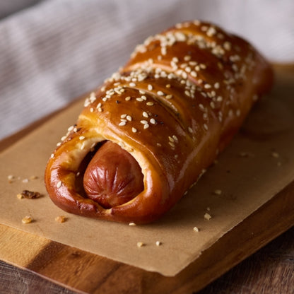 KITCHN by Sweet Street, Baked All-Beef Hot Dog Pretzel, 5.12 oz (24 Per Case)
