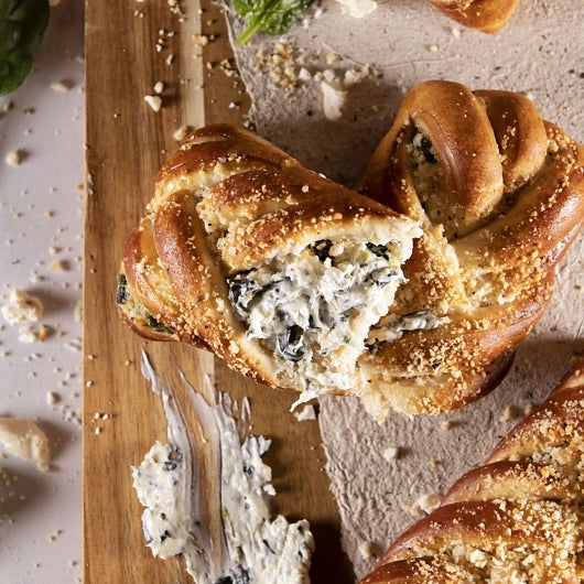 KITCHN by Sweet Street, Handcrafted Spinach & Feta Stuffed Pretzel, 5 oz (48 Per Case)