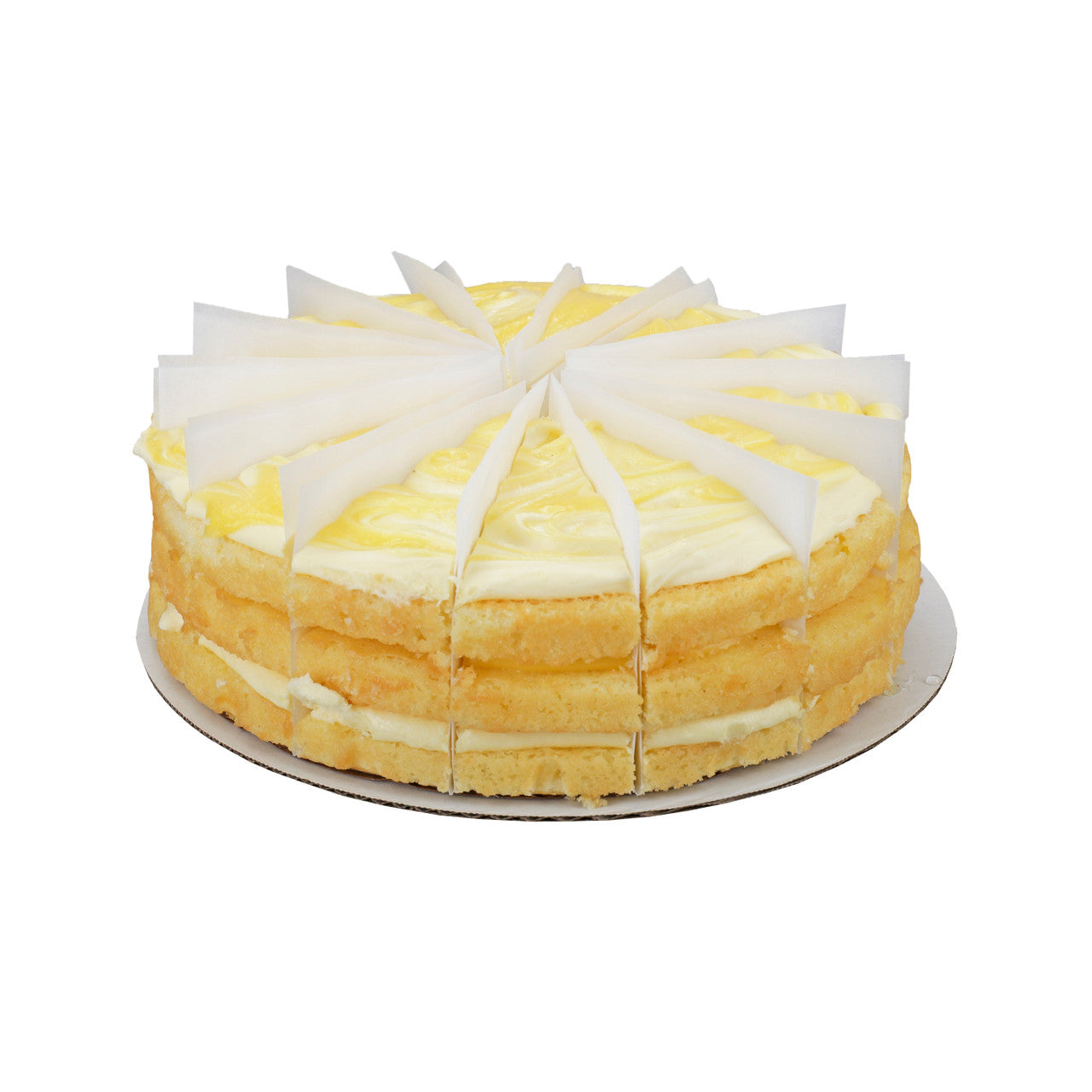 3 Layer Iced Lemonade with Lemon Curd Cake