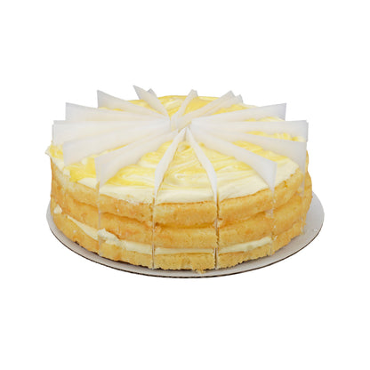 3 Layer Iced Lemonade with Lemon Curd Cake