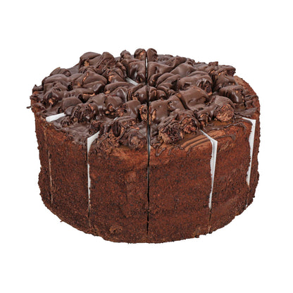 6-Layer Big Iced Chocolate Cake – 24 Slices (2 Cakes, 12 Slices Each)