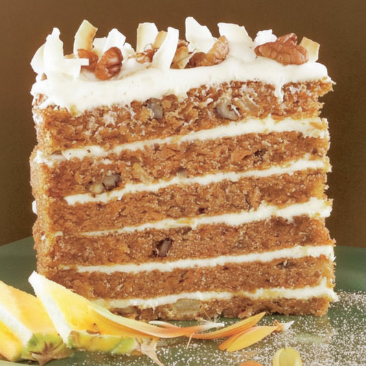 Big Iced Carrot Cake – 24 Slices (2 Cakes, 12 Slices Each)