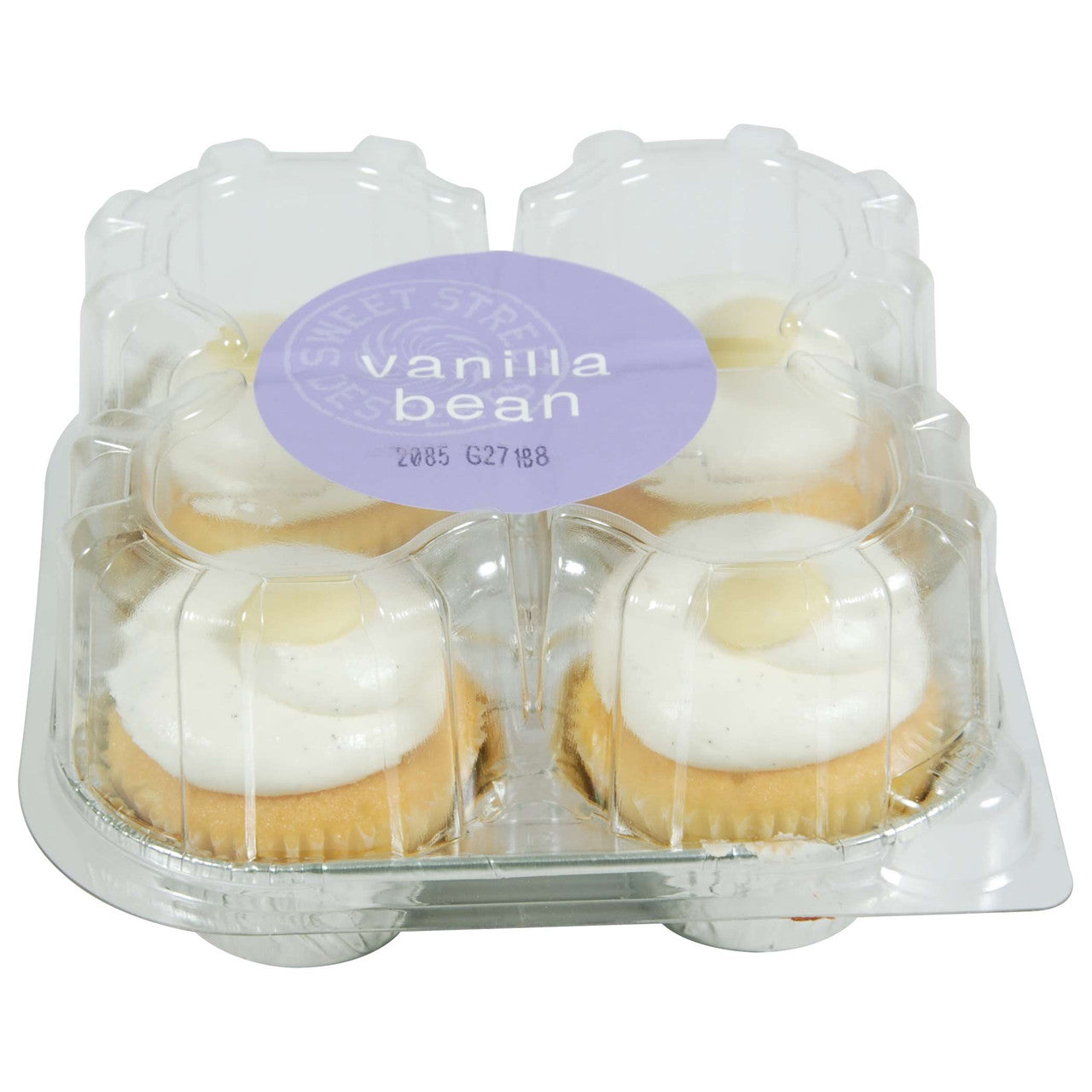 Iced Vanilla Bean Cupcakes – 32 Count (4 Per Box, 8 Per Case)
