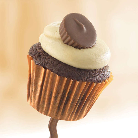 Iced Peanut Butter Cupcakes – 32 Count (4 Per Box, 8 Per Case)