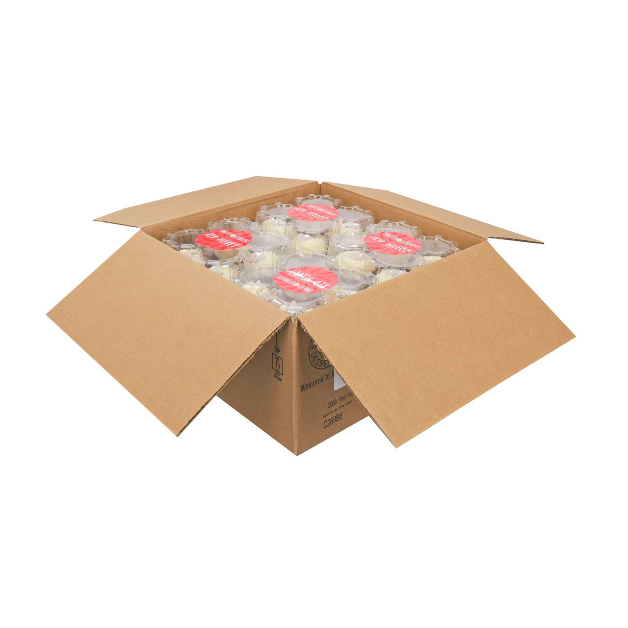 Iced Red Velvet Cupcake – 32 Count (4 Per Box, 8 Per Case)