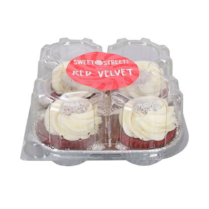 Iced Red Velvet Cupcake – 32 Count (4 Per Box, 8 Per Case)