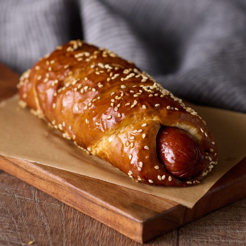 KITCHN by Sweet Street, Baked Sausage Cheddar Pretzel, 6.21 oz (24 Per Case)