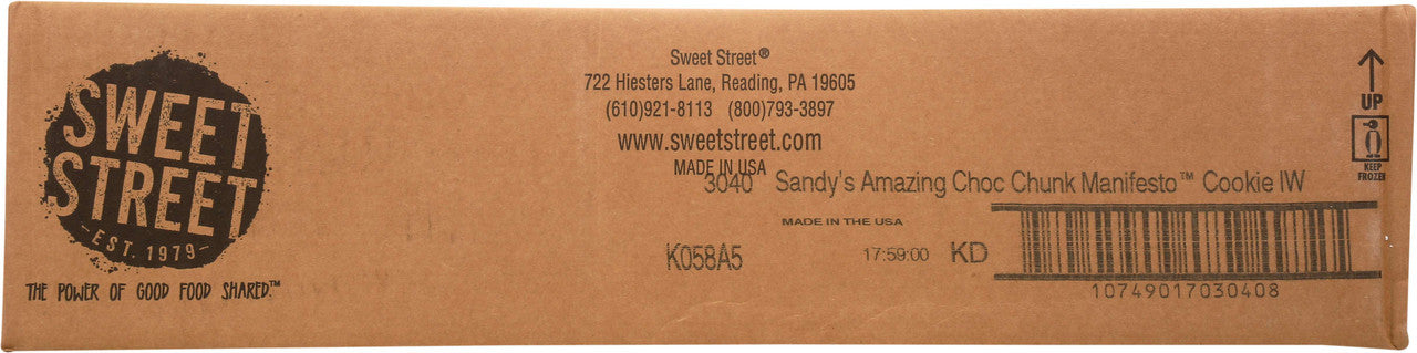 Sandy's Amazing Chocolate Chunk Manifesto® Cookies – Individually Wrapped (48 Per Case)