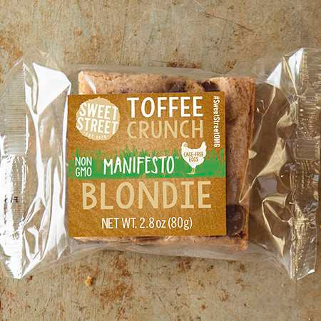 Toffee Crunch Manifesto® Blondie Bars – Individually Wrapped (48 per case)