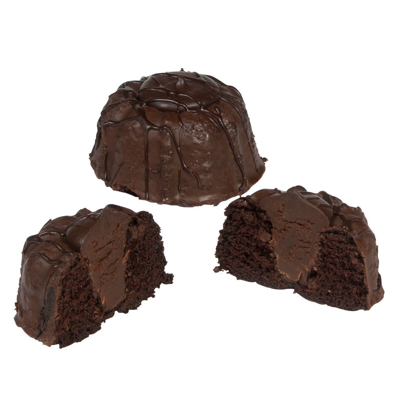 Chocolate on Chocolate Baby Bundt Cake – 36 count (9 Per Box, 4 Per Case)