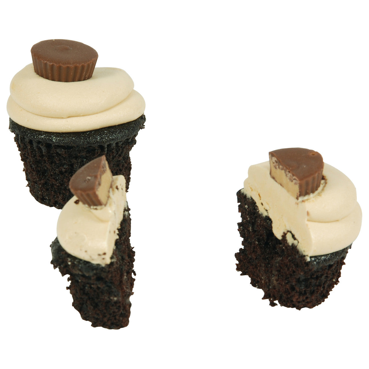 Iced Peanut Butter Cupcakes – 32 Count (4 Per Box, 8 Per Case)