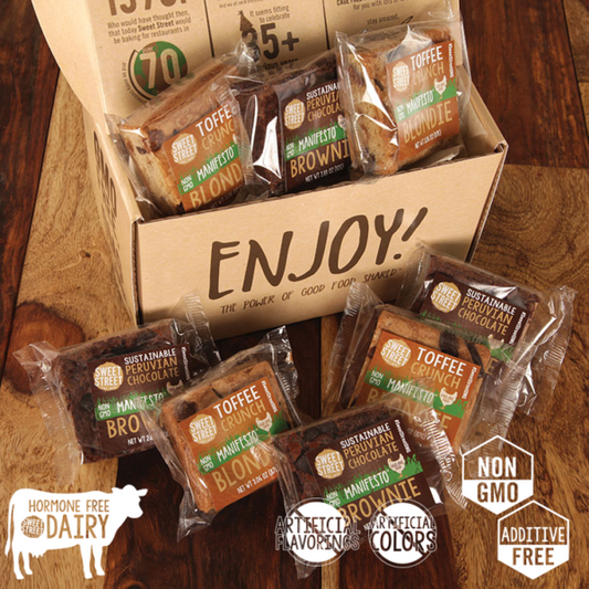 Toffee Crunch Blondie & Peruvian Brownie Variety (8 count)
