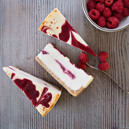 White Chocolate with Raspberry Cheesecake