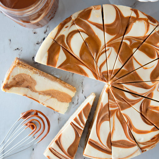 Dulce De Leche Cheesecake – 28 Slices (2 Cakes, 14 Slices Each)