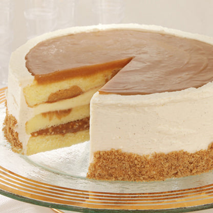 3-Layer Salted Caramel Vanilla Crunch Cake