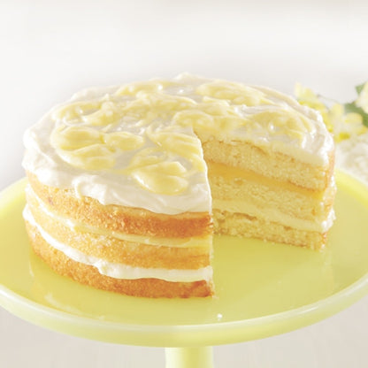 3 Layer Iced Lemonade with Lemon Curd Cake